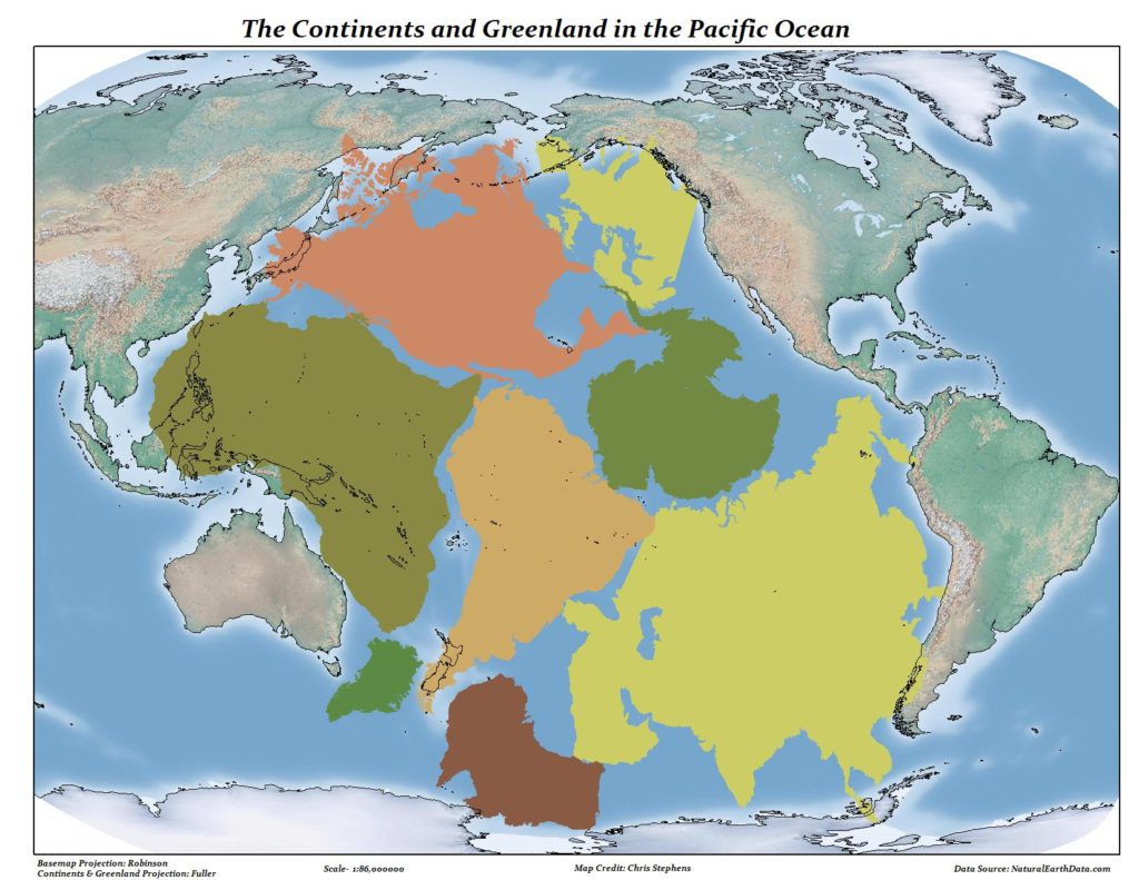 Kontinenty v Tichém oceánu